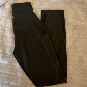 Lululemon Black Athletic Leggings with Side Pocket